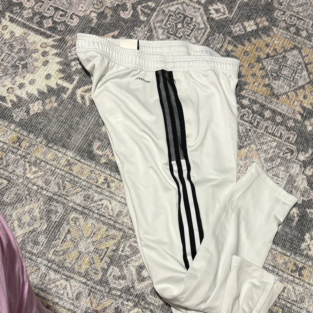 Adidas Women’s White Track Pants - Picture 3 of 4